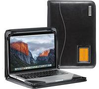 Broonel - Contour Series - Schwarz Leder Laptop Fall/Hülse - Kompatibel mit dem Acer Aspire 16 16" Laptop