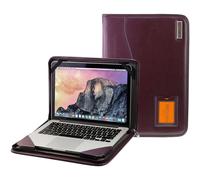 Broonel Contour Series Violette Schutzh lle aus strapazierf higem Leder Kompatibel mit HP EliteBook 835 G9 13"" Touch WUXGA Laptop