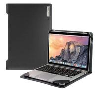 Broonel - Profile Series - Schwarz Leder Fall/Hülle - Kompatibel mit dem LG gram Pro 16Z90TP-K.AA78A1 16" Laptop