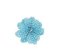 Brosche "Bari", Damen, blau (türkis), Glas, COLLEZIONE ALESSANDRO, Broschen, in Blumenform (99461355-0) türkis