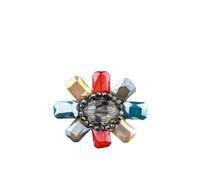 Brosche "Blüte", Damen, bunt (multi), Glas, COLLEZIONE ALESSANDRO, Broschen, in Blumenform (79665424-0) multi