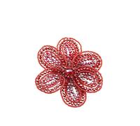 Brosche "Blume", Damen, rot, Glas, COLLEZIONE ALESSANDRO, Broschen Brosche, in Blumenform (89629913-0) rot