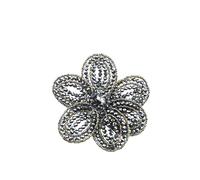 Brosche "Blume", Damen, schwarz, Glas, COLLEZIONE ALESSANDRO, Broschen, in Blumenform (35293568-0) schwarz