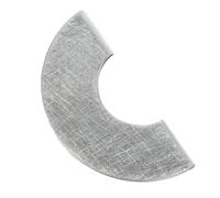 Brosche DEMARIE "Kragenklemme aus Aluminium gebürstet + gewolkt", grau, Broschen, Damen, Metall, Brosche (81370961-0) grau