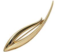 Brosche mit Nadelsicherung 333 Gold Gold Gelbgoldbrosche poliert Damen
