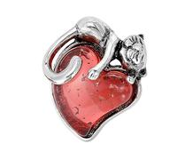 Brosche mit Öltropfen Effekt, Cartoon Herz Motiv, Legierung, Modeschmuck, vielseitiges Accessoire für Geschenke und Outfits, Anstecknadel mit Cartoon Anstecker