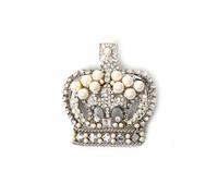 Brosche "Princess", Damen, beige (creme), Messing, COLLEZIONE ALESSANDRO, Broschen, mit Glassteinen (89218536-0) creme