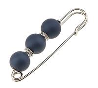 Broschen & Anstecknadeln mit Perlen, Damen Sicherheitsnadel Brosche Strass Perle, Modern Broschennadeln für Pullover Hemd Rock Kleid Hose Ärmel Hut Kragen Schal Tasche Dekorationen, Blau