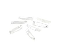 Broschennadel-Rückseite, 10 teile/los Brosche Clip Basis Pins Blank for DIY Schmuck Machen Liefert(Silver,15 mm)