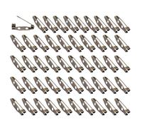 Broschennadeln in optionaler Größe, sicherer Verschluss auf der Rückseite für handgefertigte Kleidungsreparatur und Bastelbedarf, 50 Stück