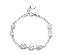 Brosway AFFINITY Armband für Damen aus Edelstahl mit Zirkonia in der Farbe Silber, Länge: 18 cm, BFF184