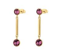 Brosway AFFINITY Ohrhänger für Damen aus Edelstahl mit Swarovski© Kristallen und 14K-vergoldeter-PVD-Beschichtung, Länge: 42 cm, BFF167