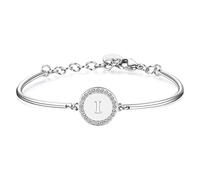 Brosway Armband Frau aus Edelstahl mit Symbolen Buchstaben, Armband Frau Kollektion CHAKRA - BHK132