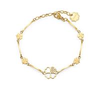 Brosway Armband Frau aus Edelstahl mit Symbolen Kleeblatt, Armband Frau Kollektion CHAKRA - BHKB012