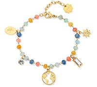 Brosway Armband Frau aus Edelstahl mit Symbolen Welt, Armband Frau Kollektion CHAKRA - BHKB131