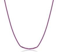 Brosway BEIN025, elegante Halskette mit rosa Kristallen, feiner Schmuck aus Sterlingsilber