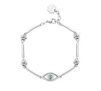 Brosway CHAKRA Armband für Damen aus Edelstahl mit Kristallen in der Farbe Blau, Länge: 17,5 cm, BHKB150