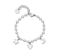 Brosway CHANT Armband für Damen aus Edelstahl in der Farbe Silber, Länge: 18 cm, BAH85