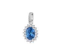 Brosway Fancy FFB11 925 silver women's charm with white and blue zircons.