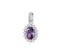 Brosway Fancy FMP19 925 silver women's charm with white and purple zircons.