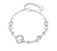 Brosway Damen-Armband aus Silber, elegantes Design mit Kristallen und Rosen, Kollektion BHKB281