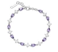 Brosway Damen-Armband aus Silber, Kollektion Fancy - FMP113, 180mm, Sterling-Silber, magic purple zirkonia