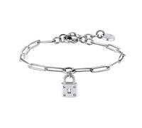 Brosway Damen-Armband aus Stahl mit Schloss-Symbol, Armband für Damen, Kollektion Chant - BAH51