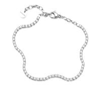Brosway Damen-Armband aus Stahl mit weißen Kristallen, Tennis-Stil, Modell BEI109