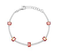 Brosway Damen Armband FANCY aus Edelstahl mit Vitamin Orange Zirkon in der Farbe orang, Länge: 16 cm, FVO05