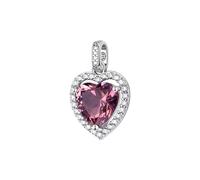Brosway Damen-Charm aus Silber und Tender Pink mit Herz-Symbol, Kollektion Fancy - FTP22