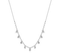 Brosway Damen Halskette CHANT aus Edelstahl mit Perlen in der Farbe Silber mit Karabinerverschluss, Länge: 45 cm, BAH83