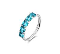Brosway Damenring aus Silber und Aqua Green | Kollektion Fancy - FAG23, 10, Sterling Silber, Aqua Green