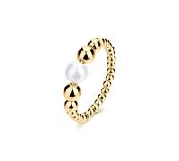 Brosway Damenring aus Stahl, Damenring Kollektion Perfect - BPC35, 14, Stahl, Perle