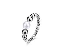 Brosway Damenring aus Stahl und Perlen | Kollektion Perfect - BPC34, 16, Stahl, Perle