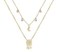 Brosway Halskette Frau aus Edelstahl mit Symbolen Traumfänger, Halskette Frau Kollektion CHAKRA - BHKN067