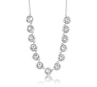 Brosway Halskette SYMPHONIA für Damen aus Edelstahl mit klaren Swarovski-Kristalle in der Farbe Silber, Länge: 44 cm, BYM57