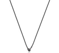 Brosway Knocker Halskette für Herren aus schwarzem PVD Stahl mit Fischgrätgliedern Länge: 51cm, BKC03