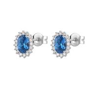 Brosway Fancy FFB12 925 silver women's earrings with blue zircons.