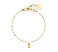 Brosway Perfect Armband für Damen aus 316 L Stahl mit 14K-vergoldeter-PVD-Beschichtung mit Tropfenanhänger Größe: 18 cm, BPC18