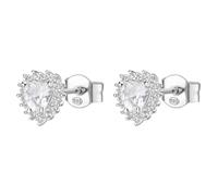 Brosway Women's Heart Earrings Silver 925 Fancy FIW59 with white zirconia
