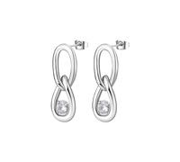 Brosway women's pendant earrings in 316L steel, chain shape and cubic zirconia