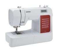 Brother CS10s Classic (40 Stiche) - Computer-Nähmaschine, Weiß, Rot