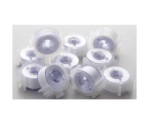 Brother Kunststoffspulen, vorgespult, mit Clips N°60 Näh-und Stickmaschinen (10 Stk) PWB60