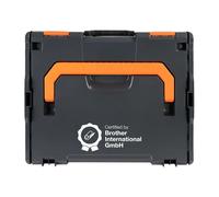 Brother ZPTOUCHLBOXXKOMPL Ausrüstungstasche/-koffer Hartschalenkoffer Schwarz, Orange