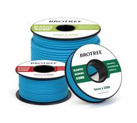 Brotree Gummiband Gummischnur 3mm x 20m Gummikordel Elastische Schnur für Armbänder, Halsketten, Nähen, DIY, Handwerk, Schmuck, Zelt, Rucksack - Blau