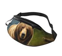 Brown Bear Bauchtasche für Herren und Damen, leicht, verstellbar, modische Hüfttasche für Reisen, Wandern, Laufen