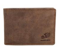 BROWN BEAR Geldbörse Herren Leder mit Münzfach | Braun Vintage | RFID-Schutz | Karten Portemonnaie Echtleder | Geldbeutel für Scheine | BB Design 1051 BR