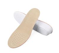 BROWOL Invisible Erhöhung Einlegesohlen für Männer und Frauen bequeme Leder atmungsaktive Schweinsleder Schuhe Casual Schuhe voller Pad Erhöhung Pad(1 Paar) (S(35-40 EU), Absatzhöhe 1.5cm)