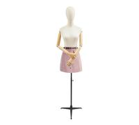 BRRIDE Schaufensterpuppe Weiblich Schneiderpuppe Damenbüste Schneiderbüste mit Verstellbarer Höhe & Beweglichen Gelenken, lebensgroß Mannequin Kleiderpuppe Aufstellungsfiguren