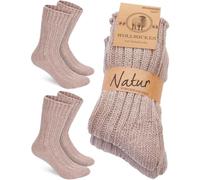 BRUBAKER 2 Paar Wollsocken - Wintersocken für Damen und Herren